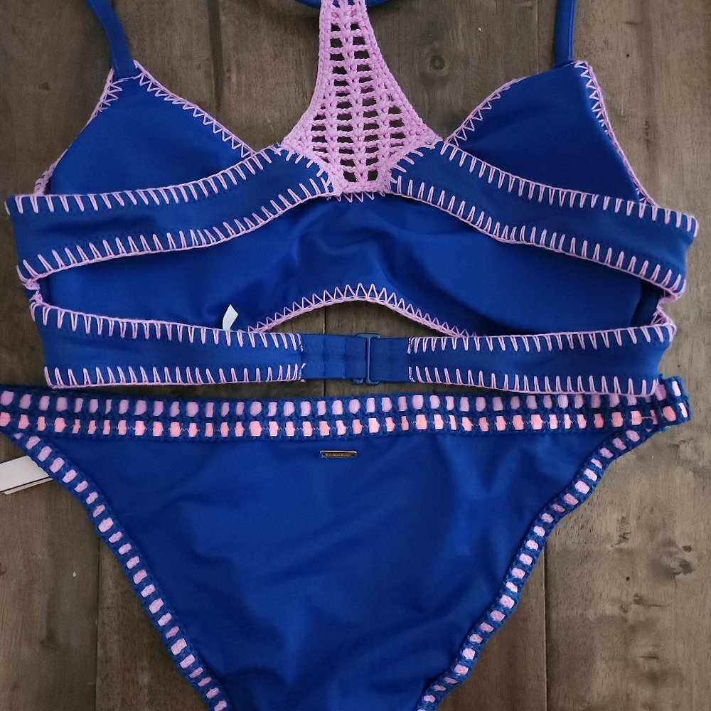 NWT Victoria Secret Swim Crochet Bikini Set - Picture 2 of 2